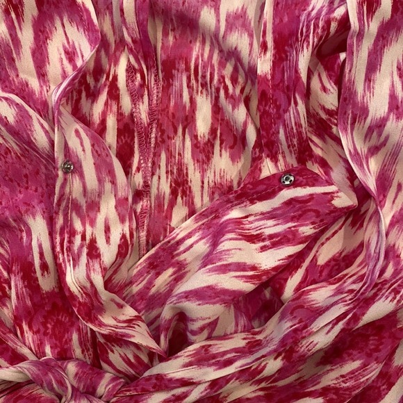 AQUA TIE FRONT SURPLICE ROMPER S NWT - Picture 6 of 16